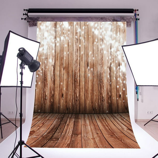7ft x 5ft Christmas Wood Wall Microfiber Photography Background for Photo Booth Studio Wedding Party Shot Backdrop Props 